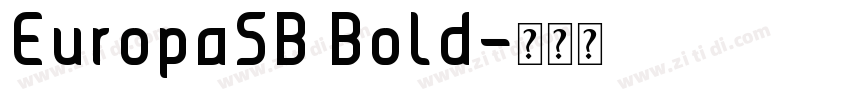 EuropaSB Bold字体转换